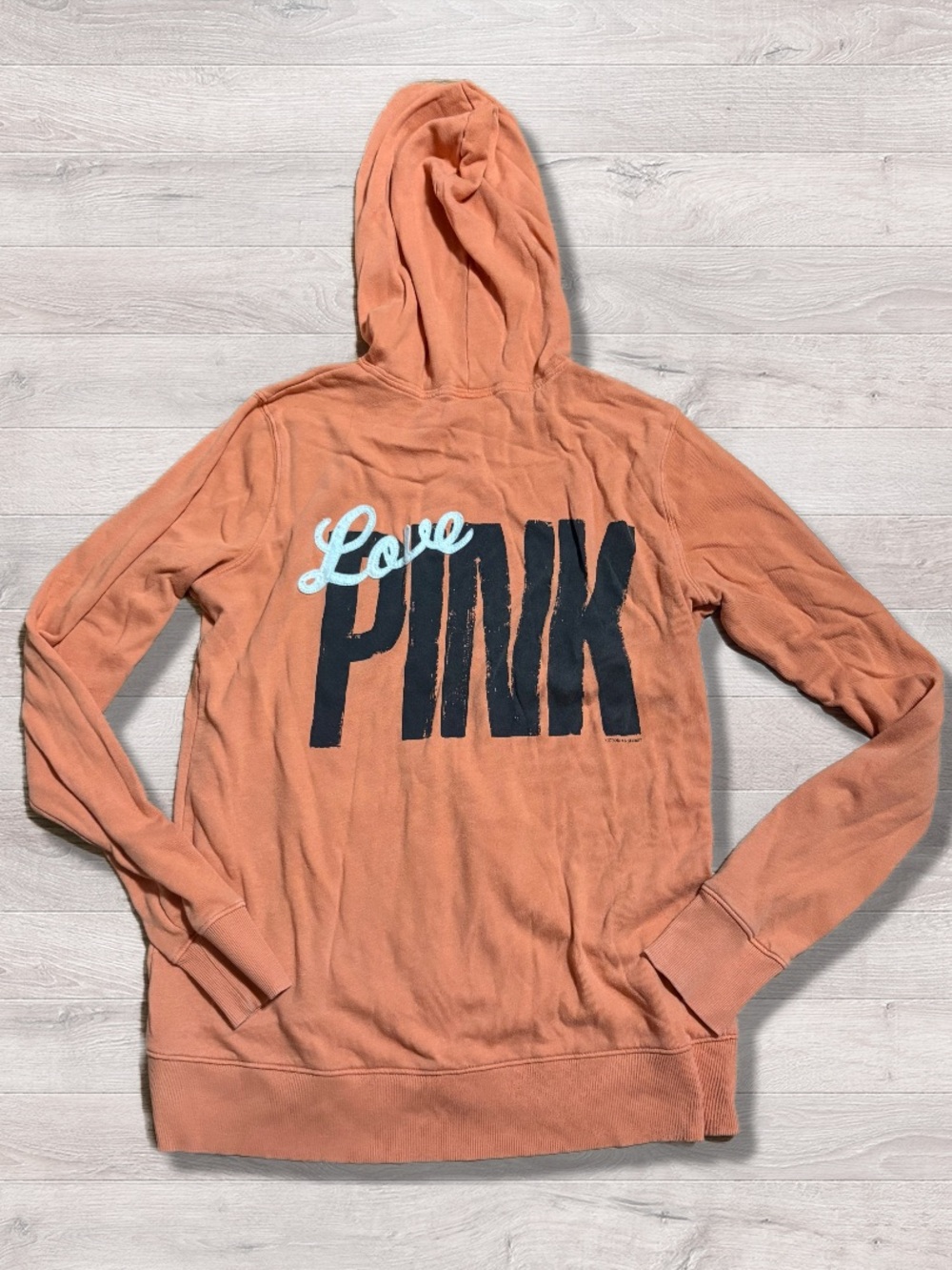 Victoria’s Secret PINK Full Zip Double Sided Hoodie Women’s Medium Y2K 2000s